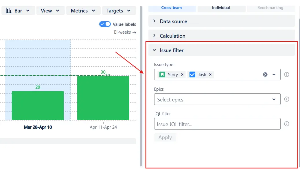 Version report in Jira Dashboard | Interactive example